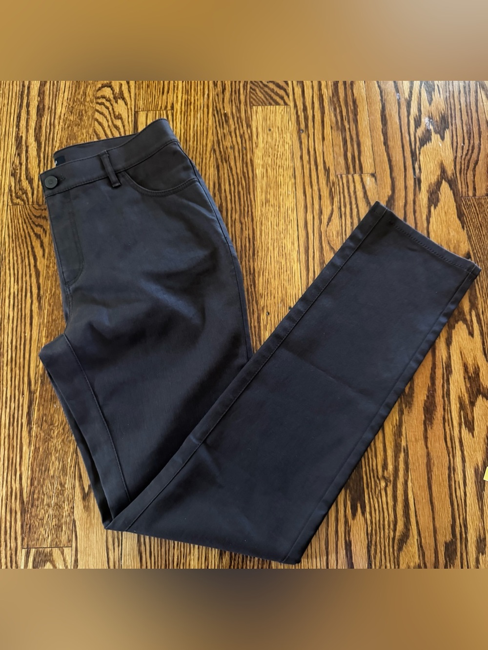 Lafayette 148 New York Brown Coated Skinny Jeans Women’s Size 2 Stretch Pants - Picture 6 of 10